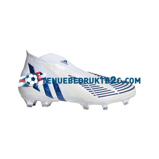 Adidas Predator EDGE FG Diamond Edge Blauw Wit voetbalschoenen