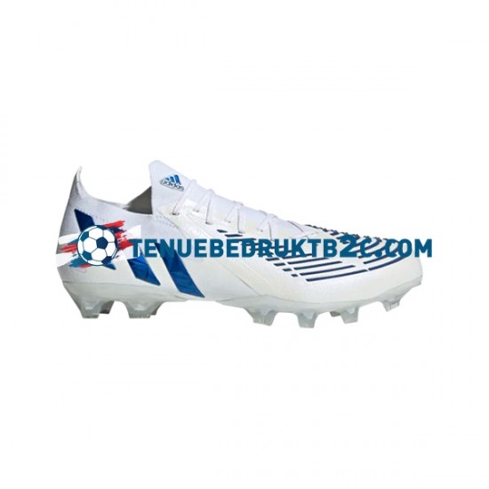 Adidas Predator EDGE.1 L AG Diamond Edge Blauw Wit voetbalschoenen
