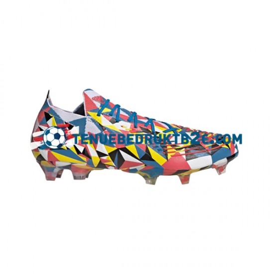 Adidas Predator EDGE.1 L FG Geometric Blauw Geel voetbalschoenen