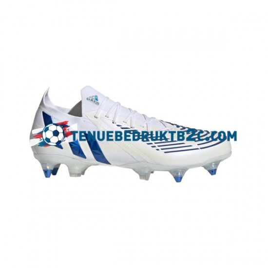 Adidas Predator EDGE.1 L SG Diamond Edge Blauw Wit voetbalschoenen