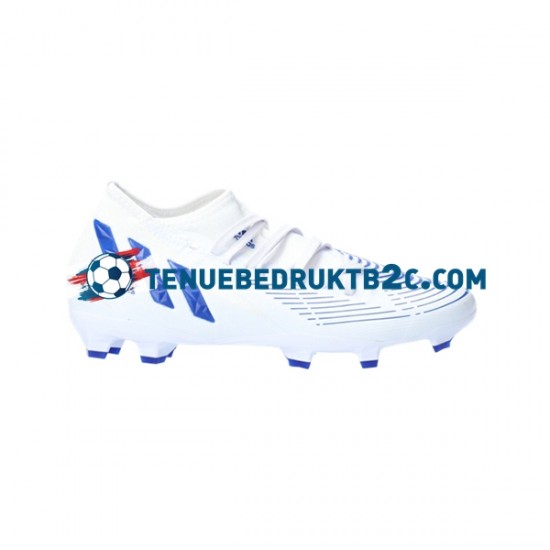 Adidas Predator EDGE.3 FG Diamond Edge Blauw Wit voetbalschoenen