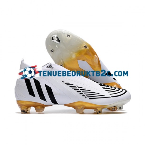 Adidas Predator Edge Geometric FG Wit Zwart voetbalschoenen
