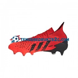 Adidas Predator FREAK.1 SG Meteorite Rood Zwart voetbalschoenen