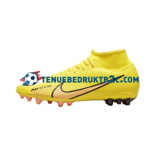 Nike Air Zoom Mercurial Superfly IX Academy AG AG Lucent Roze Geel voetbalschoenen