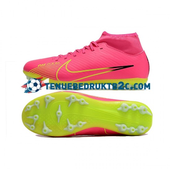 Nike Air Zoom Mercurial Superfly IX Academy AG Roze Groente voetbalschoenen