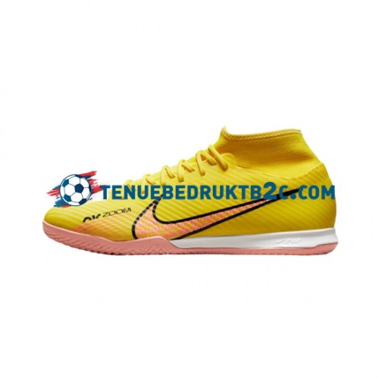 Nike Air Zoom Mercurial Superfly IX Academy IC Halle Lucent Roze Geel voetbalschoenen