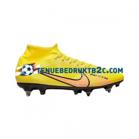 Nike Air Zoom Mercurial Superfly IX Academy SG Pro Lucent AC Roze Geel voetbalschoenen