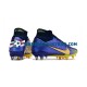 Nike Air Zoom Mercurial Superfly IX Elite SG Blauw Geel voetbalschoenen