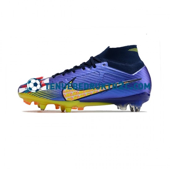 Nike Air Zoom Mercurial Superfly IX Elite SG Blauw Geel voetbalschoenen