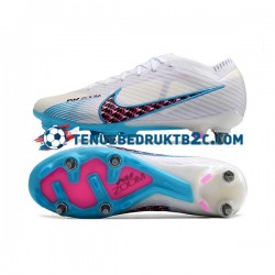 Nike Air Zoom Mercurial Vapor XV Elite SG Blauw Wit voetbalschoenen