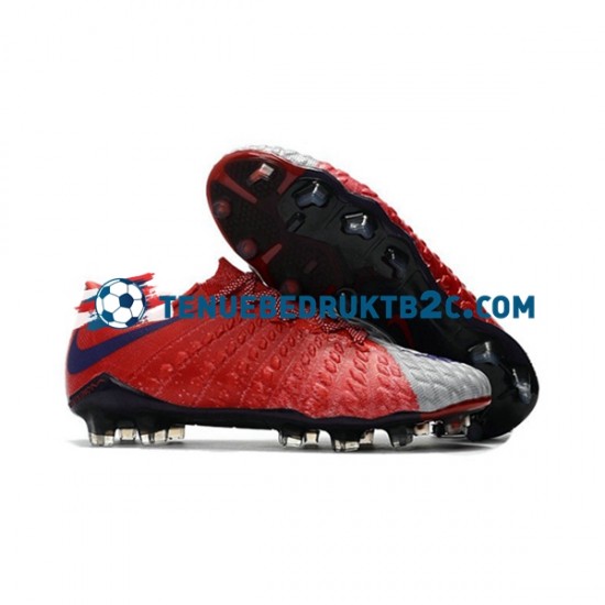 Nike HyperVenom Phantom III Elite FG Rood Grijs voetbalschoenen