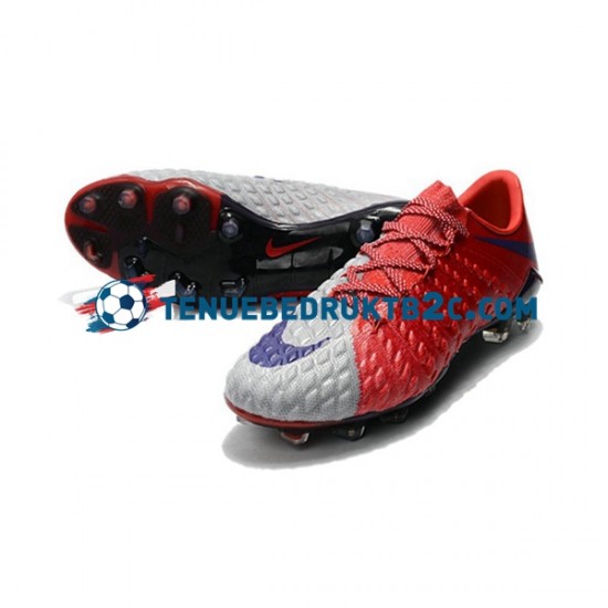 Nike HyperVenom Phantom III Elite FG Rood Grijs voetbalschoenen