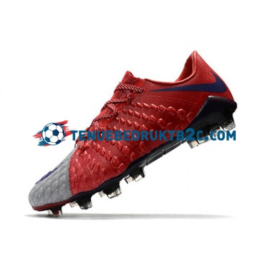 Nike HyperVenom Phantom III Elite FG Rood Grijs voetbalschoenen