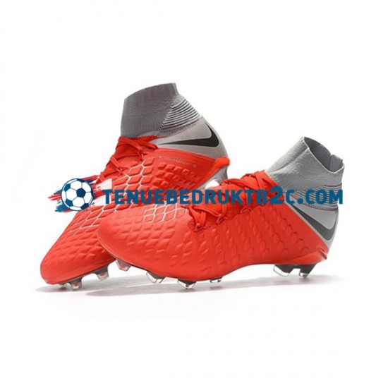 Nike Hypervenom Phantom 3 Elite DF FG Rood Grijs voetbalschoenen