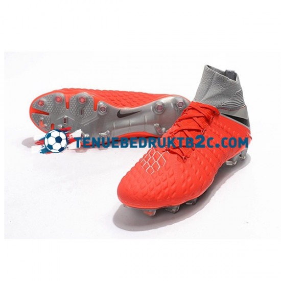 Nike Hypervenom Phantom 3 Elite DF FG Rood Grijs voetbalschoenen