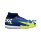 Nike Mercurial Superfly VIII Recharge Academy IC Blauw Geel voetbalschoenen