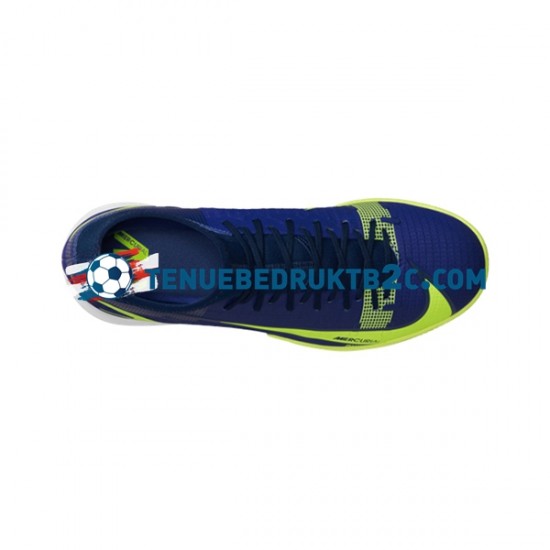 Nike Mercurial Superfly VIII Recharge Academy IC Blauw Geel voetbalschoenen