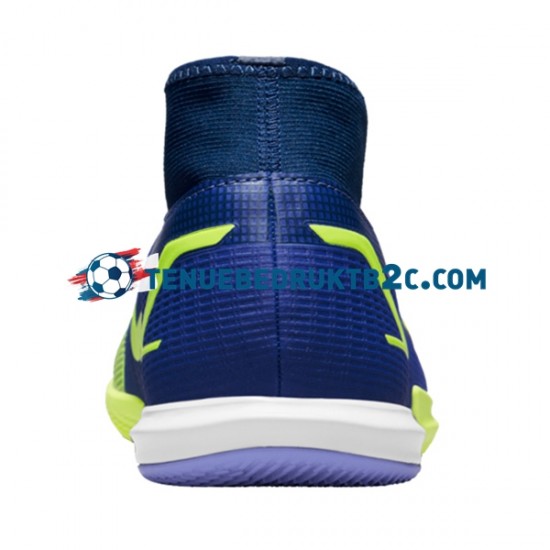 Nike Mercurial Superfly VIII Recharge Academy IC Blauw Geel voetbalschoenen