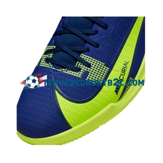 Nike Mercurial Superfly VIII Recharge Academy IC Blauw Geel voetbalschoenen
