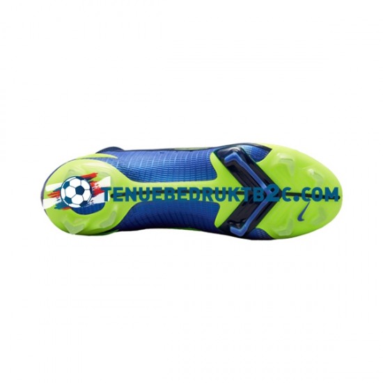 Nike Mercurial Superfly VIII Recharge Elite FG Blauw Geel voetbalschoenen