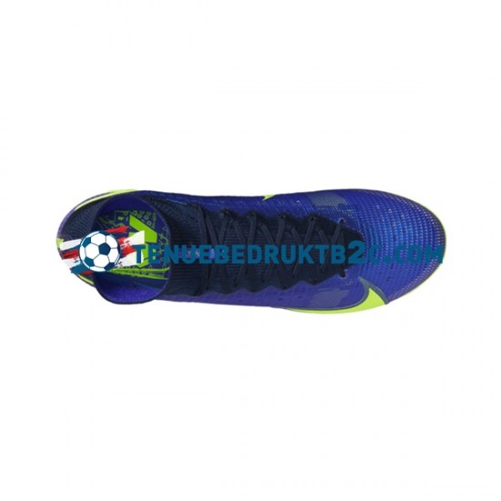Nike Mercurial Superfly VIII Recharge Elite FG Blauw Geel voetbalschoenen