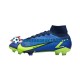Nike Mercurial Superfly VIII Recharge Elite FG Blauw Geel voetbalschoenen