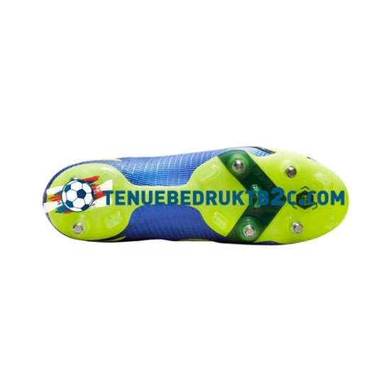 Nike Mercurial Superfly VIII Recharge Elite SG Pro AC Blauw Geel voetbalschoenen
