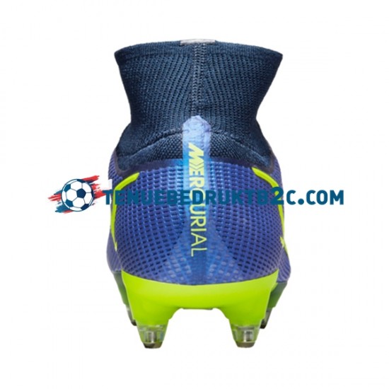 Nike Mercurial Superfly VIII Recharge Elite SG Pro AC Blauw Geel voetbalschoenen