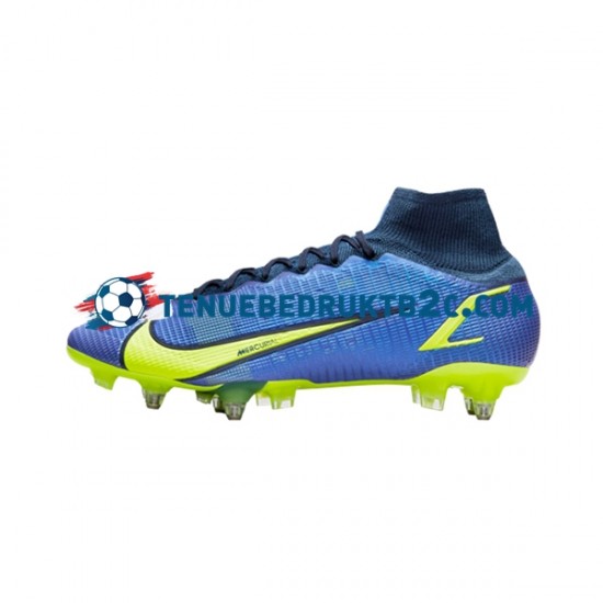Nike Mercurial Superfly VIII Recharge Elite SG Pro AC Blauw Geel voetbalschoenen