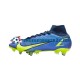 Nike Mercurial Superfly VIII Recharge Elite SG Pro AC Blauw Geel voetbalschoenen