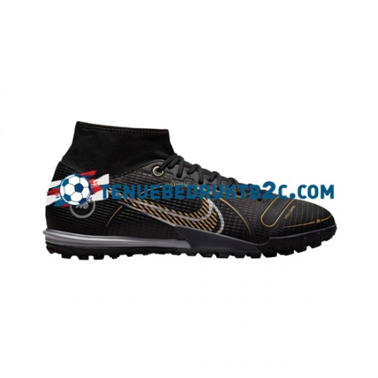 Nike Mercurial Superfly VIII Shadow Academy TF Zwart voetbalschoenen