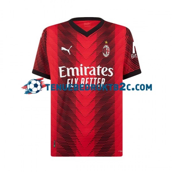 Thuisshirt AC Milan Charles De Ketelaere 90 Voetbalteneu Kinderen 2023-24 S-S