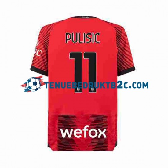 Thuisshirt AC Milan Christian Pulisic 11 Mannen 2023-24 S-S