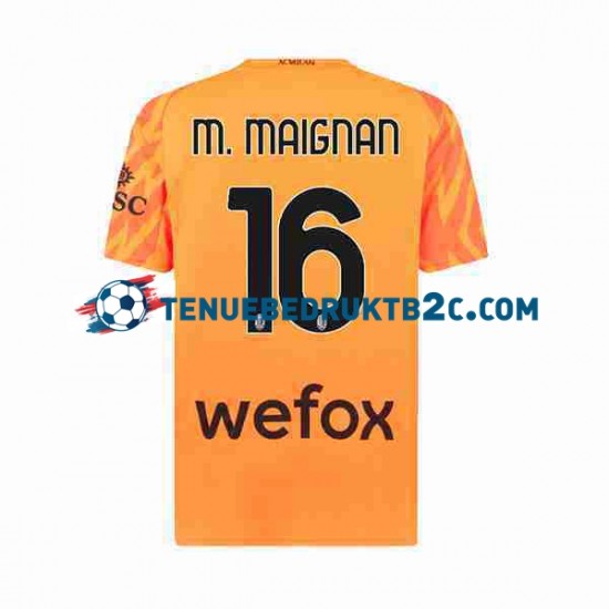 Uitshirt AC Milan Keeper Mike Maignan 16 Mannen 2023-24 S-S