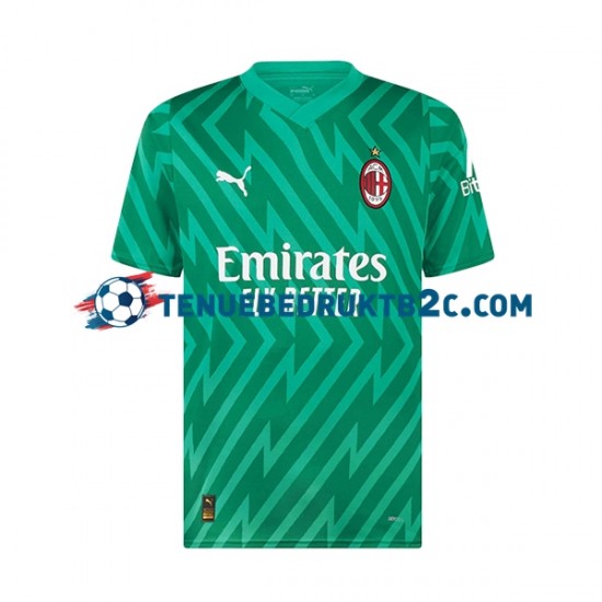 Thuisshirt AC Milan Keeper Mike Maignan 16 Voetbalteneu Kinderen 2023-24 S-S