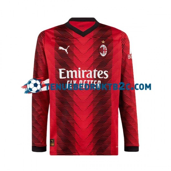 Thuisshirt AC Milan Mannen 2023-24 L-S