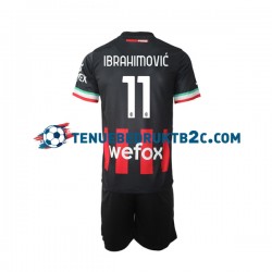 Thuisshirt AC Milan Ibrahimovic 11 Voetbalteneu Kinderen 2022-23 S-S