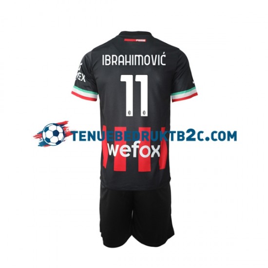 Thuisshirt AC Milan Ibrahimovic 11 Voetbalteneu Kinderen 2022-23 S-S