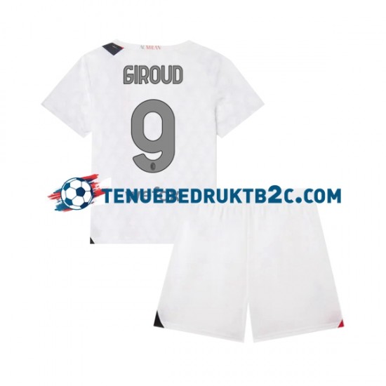 Uitshirt AC Milan Olivier Giroud 9 Voetbalteneu Kinderen 2023-24 S-S