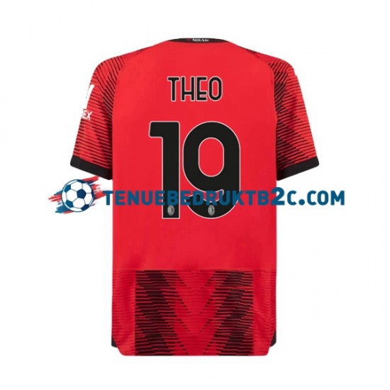 Thuisshirt AC Milan Theo Hernandez 19 Mannen 2023-24 S-S