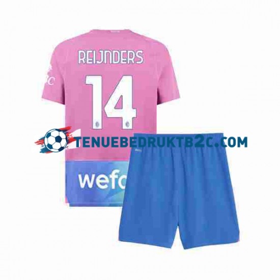 3de shirt AC Milan Tijjani Reijnders 14 Voetbalteneu Kinderen 2023-24 S-S