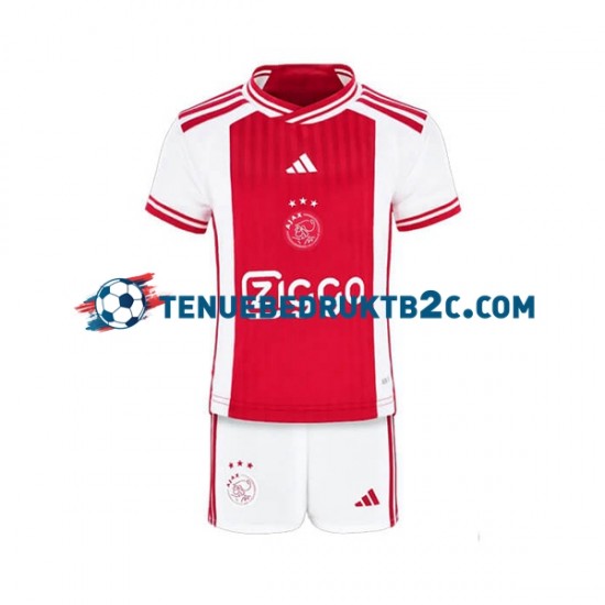 Thuisshirt AFC Ajax Voetbalteneu Kinderen 2023-24 S-S