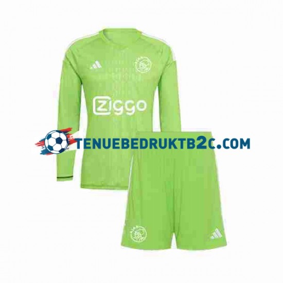 Thuisshirt AFC Ajax Keeper Voetbalteneu Kinderen 2023-24 L-S