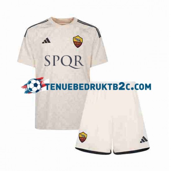 Uitshirt AS Roma Voetbalteneu Kinderen 2023-24 S-S