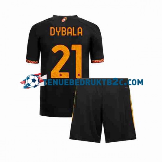 3de shirt AS Roma Paulo Dybala 21 Voetbalteneu Kinderen 2023-24 S-S