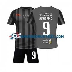 Uitshirt Al-Ittihad Benzema 9 Voetbalteneu Kinderen 2022-23 S-S