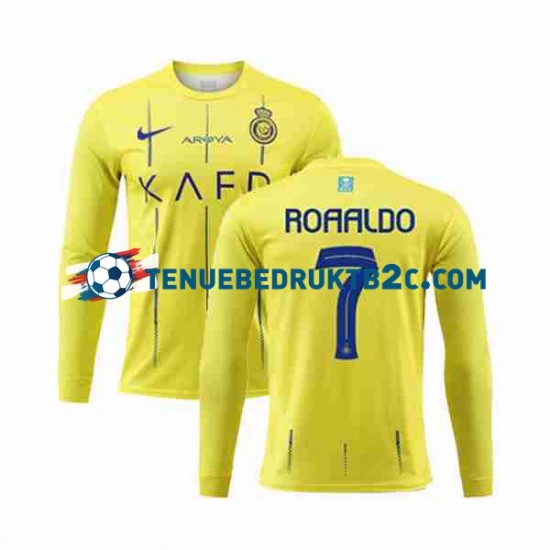 Thuisshirt Al-Nassr Ronaldo 7 Mannen 2023-24 L-S