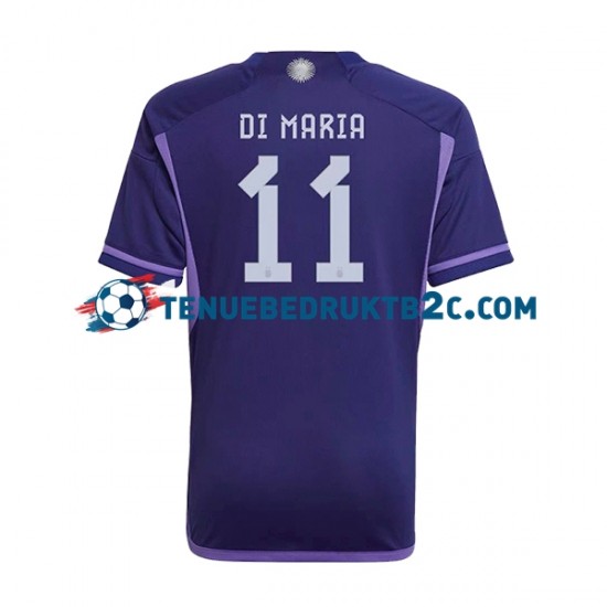 Uitshirt Argentinië Di Maria 11 Mannen WK 2022 S-S