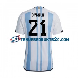 Thuisshirt Argentinië Dybala 21 Mannen WK 2022 S-S