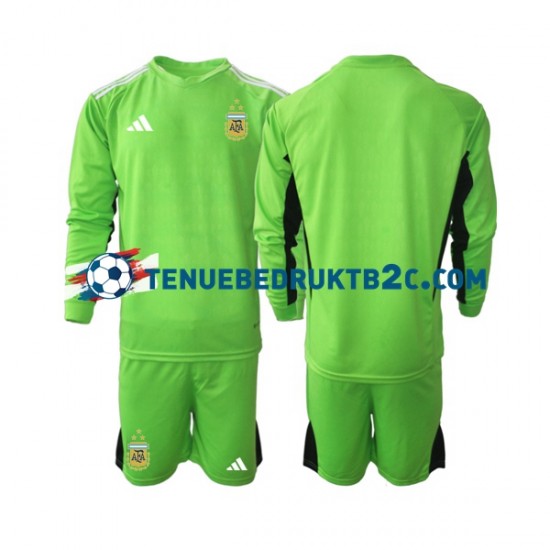 Thuisshirt Argentinië Keeper Voetbalteneu Kinderen WK 2022 L-S